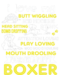 I Love My Puppy Boxer Butt Wiggling Funny Boxer Dog T T-Shirt