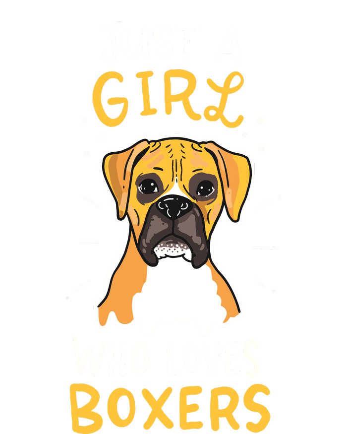 Just A Girl Who Loves Boxers Dog School Gift T-Shirt