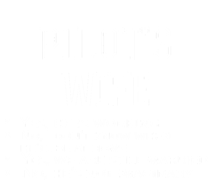 Womens Pilots Wife Checklist Funny Husband Working Tee Women's T-Shirt