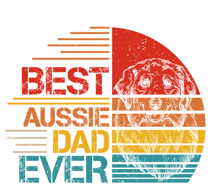 Vintage Best Aussie Dad Ever Australian Shepherd Dad Dog Dad Cool Gift Premium Hoodie