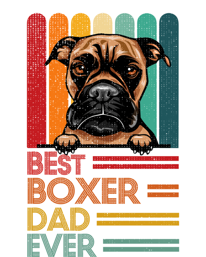 Vintage Best Boxer Dad Ever Fathers Day Dogs Lover Cool Gift Tie-Dye Long Sleeve Shirt