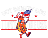 Hot Diggity Dog - USA American Flag 4th of July Fourth Dry Zone Grid Polo