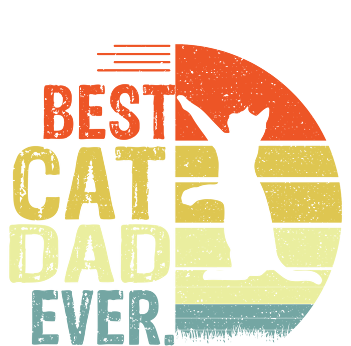 Vintage Best Cat Dad Ever Fathers Day Cat Daddy Great Gift T-Shirt