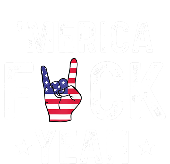 Funny Merica Fuck Yeah 4th Of July Womens Cotton Relaxed Long Sleeve T-Shirt