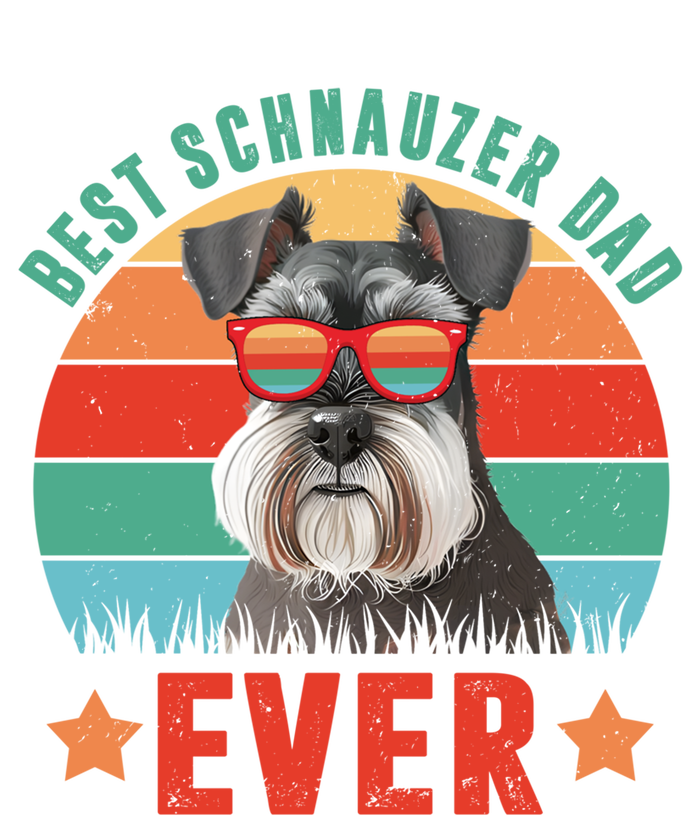 Vintage Best Schnauzer Dad Ever Dog Dad Daddy Fathers Day Meaningful Gift T-Shirt