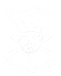 Chef Knife Skull Gangster Culinary Gangster Gift Funny Gift T-Shirt