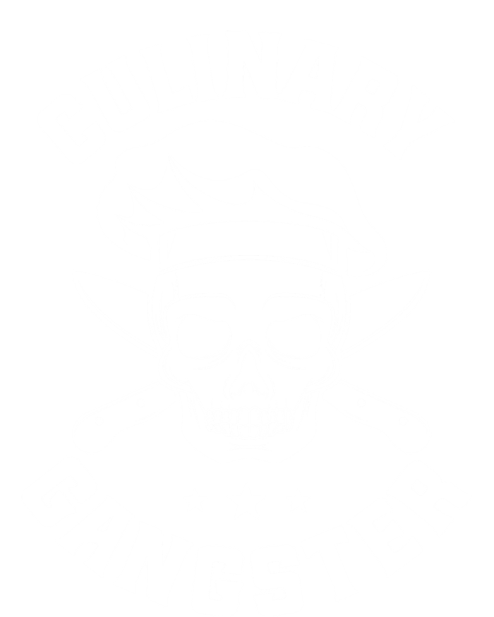 Chef Knife Skull Gangster Culinary Gangster Gift Funny Gift T-Shirt