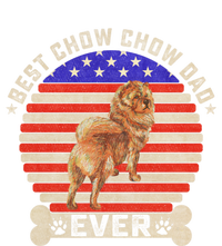 Vintage Retro Usa Flag Best Chow Chow Dog Dad Ever Sunset Gift Long Sleeve Shirt