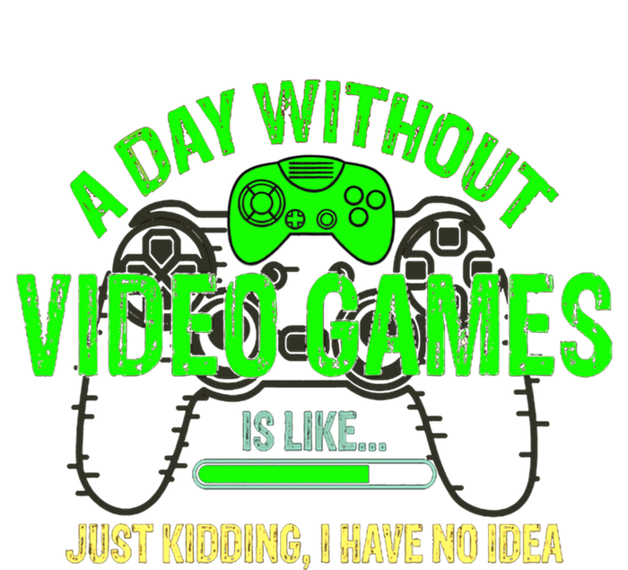 A Day Without Video Games Is Like Funny Gamer Funny Gift Gaming Gift Canvas