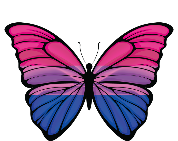 Bisexual Butterfly Hypolimnas Bi Pride Flag Toddler T-Shirt