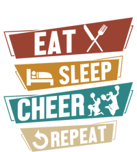 Cheerleading Cheer Eat Sleep Cheer Repeat Cheerleader Gift Ladies Long Sleeve Shirt