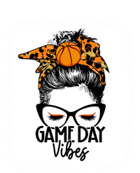 Bleached Basketball Game Day Vibes Messy Bun Basketball Mom Cute Gift T-Shirt