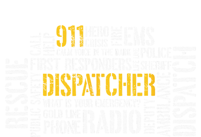 911 Dispatcher Rescue Dispatch EMS Police First Responder T-Shirt