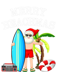 Merry Beachmas Santa Surfer Christmas In July Summer Lovers T-Shirt