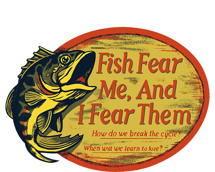 Fish Fear Me And I Fear Them How Do We Break The Cycle Kids Tie-Dye T-Shirt