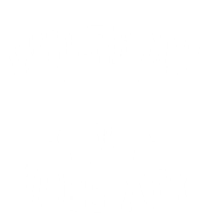 Where My Hoes At? Funny Gardening Landscaping Farmer Humor Cool Gift Ceramic Bell Ornament