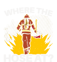 Where The Hose At Firefighting Firefighter Fire Rescue Gift Canvas