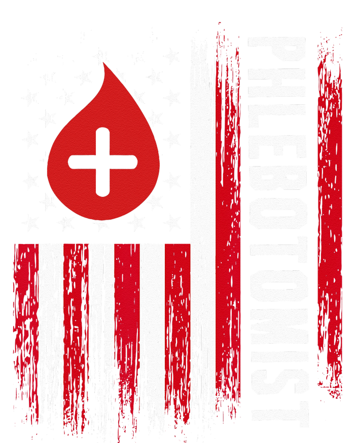 Phlebotomist US Flag Syringe Blood Veins Phlebotomy Tech Tie-Dye T-Shirt