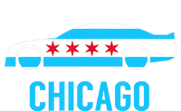 Chicago Flag Race Car Garment-Dyed Heavyweight T-Shirt