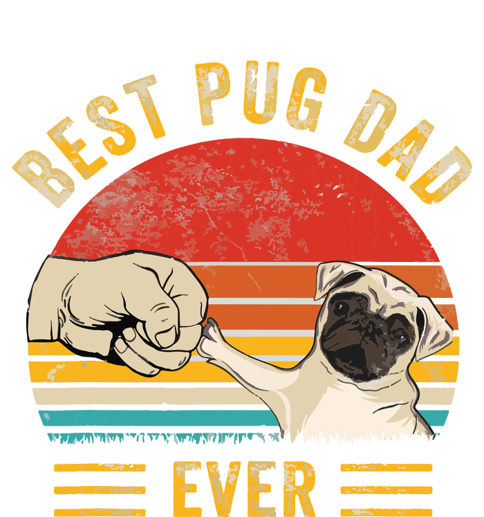 Vintage Best Pug Dad Ever Pug Lover Fathers Day T-Shirt