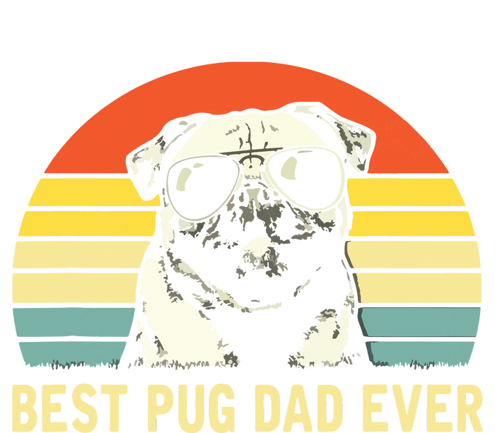 Vintage Best Pug Dad Ever Pug Lover Fathers Day Hoodie