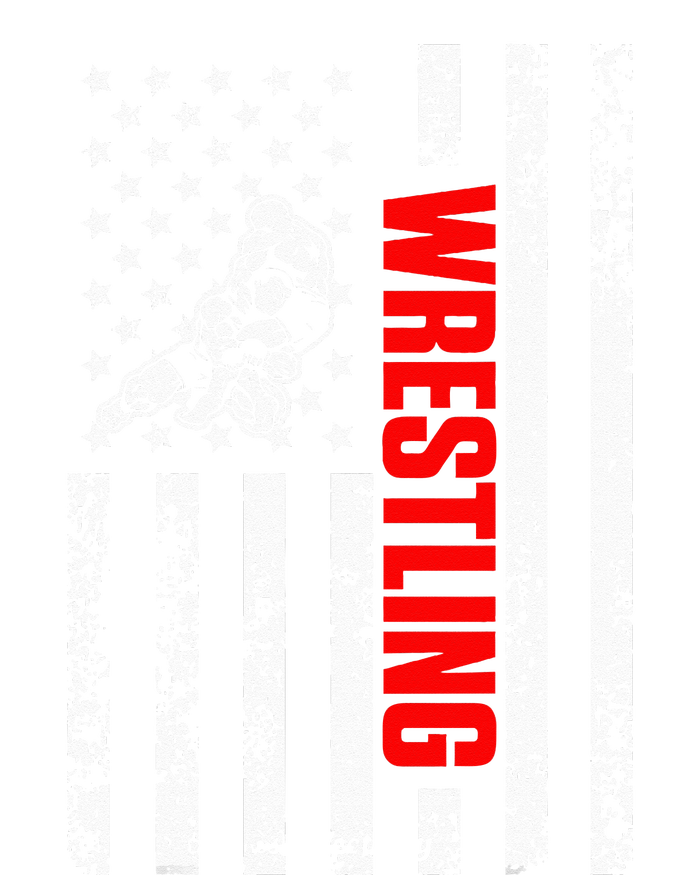 US American Flag Sports Patriotic Wrestling T-Shirt