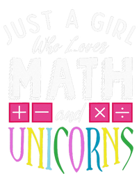 Just a who loves Math & Unicorns Funny Mathematics Ladies Long Sleeve Shirt