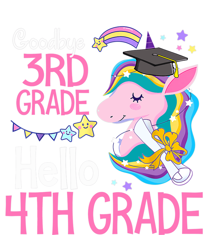 Goodbye 3rd Grade Hello 4th Grade Cute Unicorn Girl Women's Pullover Hoodie