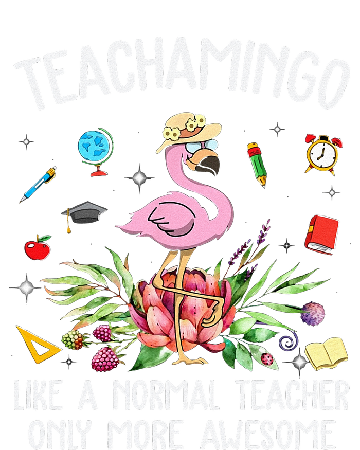 Teachamingo Like a Normal Teacher Flamingo Sustainable Beanie