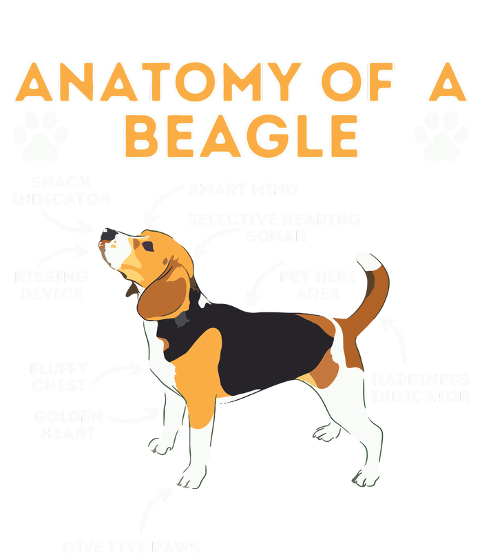 Anatomy Of A Beagle Funny Beagle Dog Lover Pet Owner T-Shirt