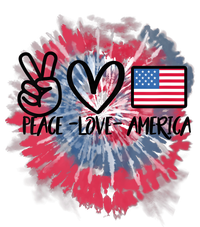 Kids Peace Love America Tie Dye 4th Of July Girl US Flag Women’s Perfect Tri Rocker Tank