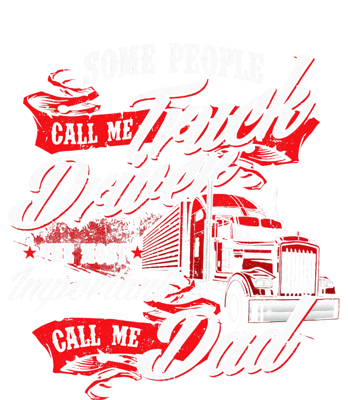 Truck Driver Dad Trucker Trucking Semi Truck Driver Womens Cotton Relaxed Long Sleeve T-Shirt