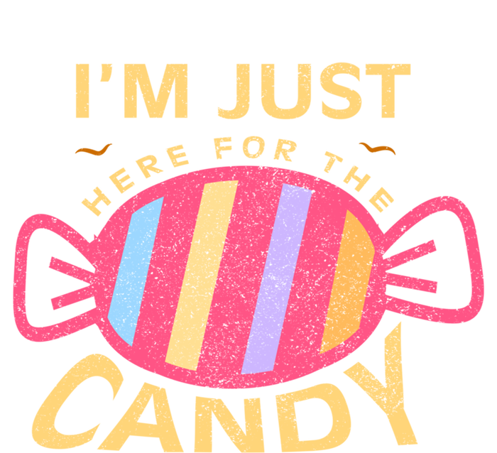 Food Humor Halloween Gift Im Just Here For The Candy Food Gift Poster