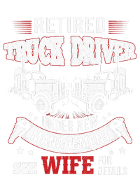 Retired Truck Driver Manage Wife Trucker Retirement Gift Sustainable Bucket Hat