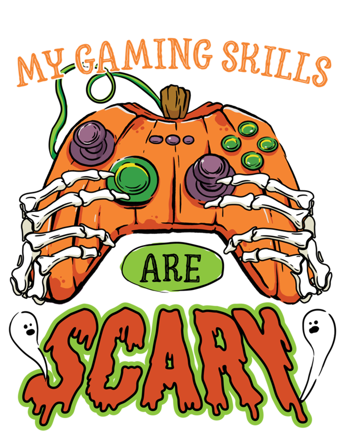 Funny Halloween Gaming Skills Gamer Or Skeleton Cool Gift T-Shirt