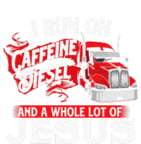 I Run On Caffeine Christian Trucker Semi Truck Driver Performance Fleece Hoodie