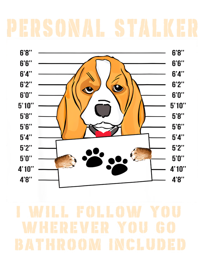 Personal Stalker Beagle Dog Arrested Jail Photo Funny Mesh Reversible Basketball Jersey Tank