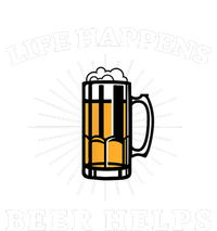 Beer Quote Funny Life Happens Helps Drink Festival Drinking Valucap Bio-Washed Visor