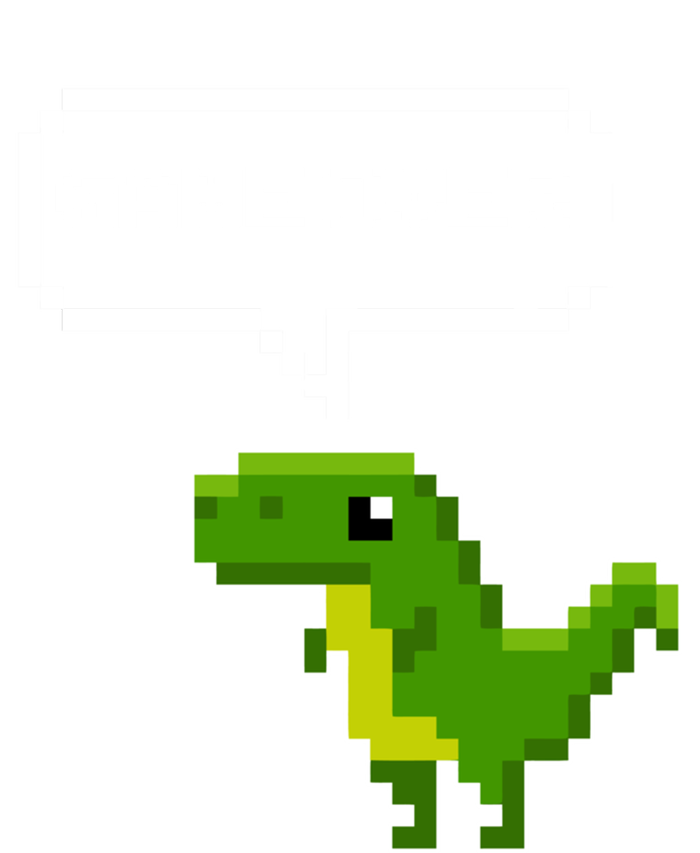 Game Over Gift Funny T Rex Dinosaur Vintage Retro Gaming Gift Women's Long Sleeve Flannel Pajama Set 