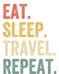 Eat Sleep Travel Repeat Funny Traveler Vintage Gift Premium T-Shirt