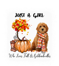 Girl Who Loves Fall And Goldendoodles Gift Tie-Dye Long Sleeve Shirt