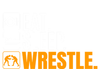 Eat Sleep Wrestle Quote Gift For Wrestler Wrestling Funny Gift 16 in Basic Backpack