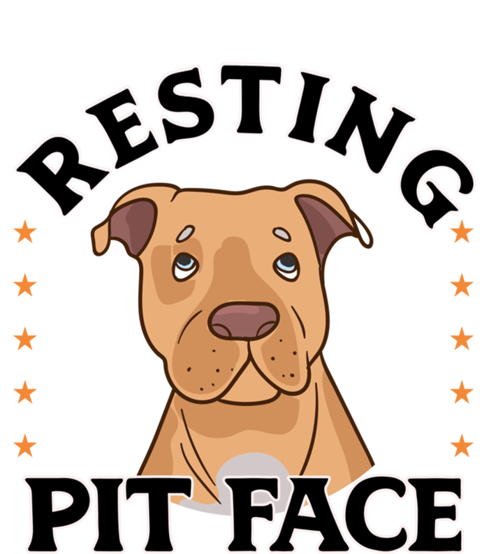 Resting Pit Face Cute Pit Bull Gift T-Shirt