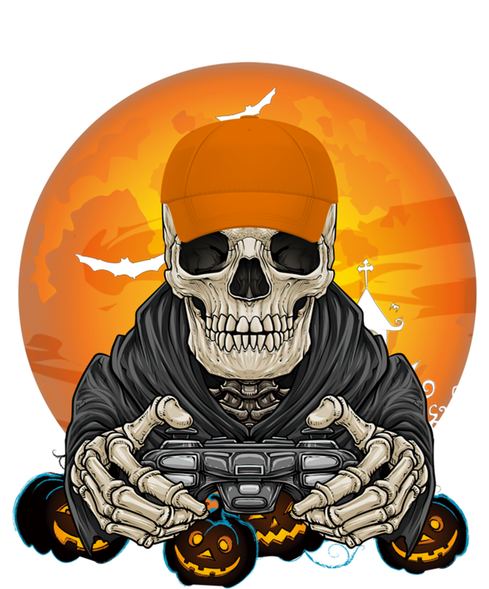 Halloween Skeleton Gamer Video Game Lover Gift T-Shirt