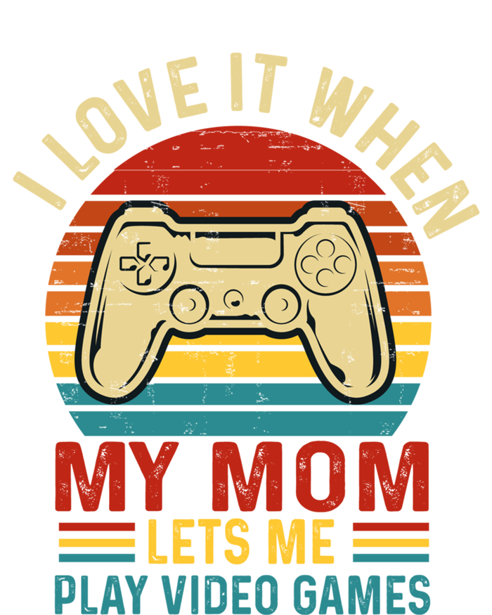 I Love It When My Mom Lets Me Play Video Games Vintage Gamer Gift Infant Baby Jersey Bodysuit