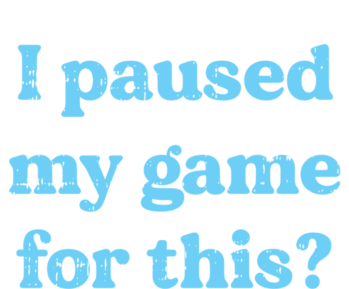 I Paused My Game For This Gaming Humor Fun Funny Gamer Funny Gift Premium Hoodie