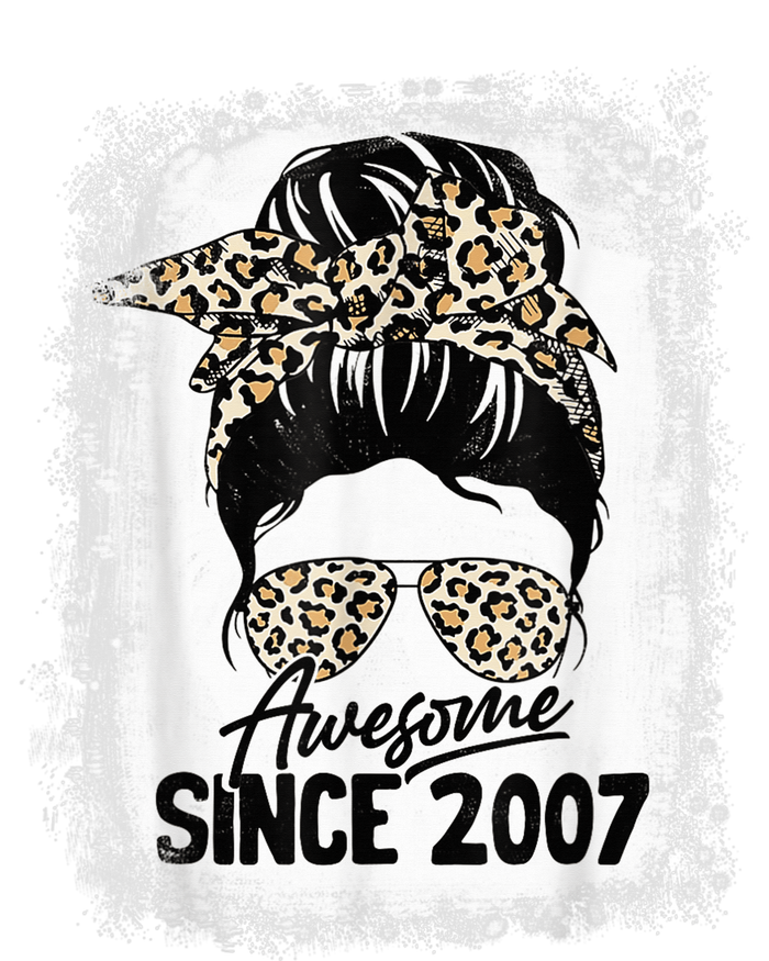 15 Years Old Awesome Since 2007 Leopard 15th Birthday Women's T-Shirt