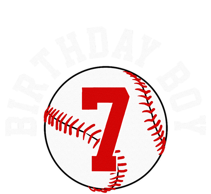 Baseball 7th Birthday Party 7 Years Old Gift T-Shirt