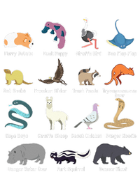 Animals Of The World Rare Exotic Animals Funny Memes Gift Grommeted Golf Towel