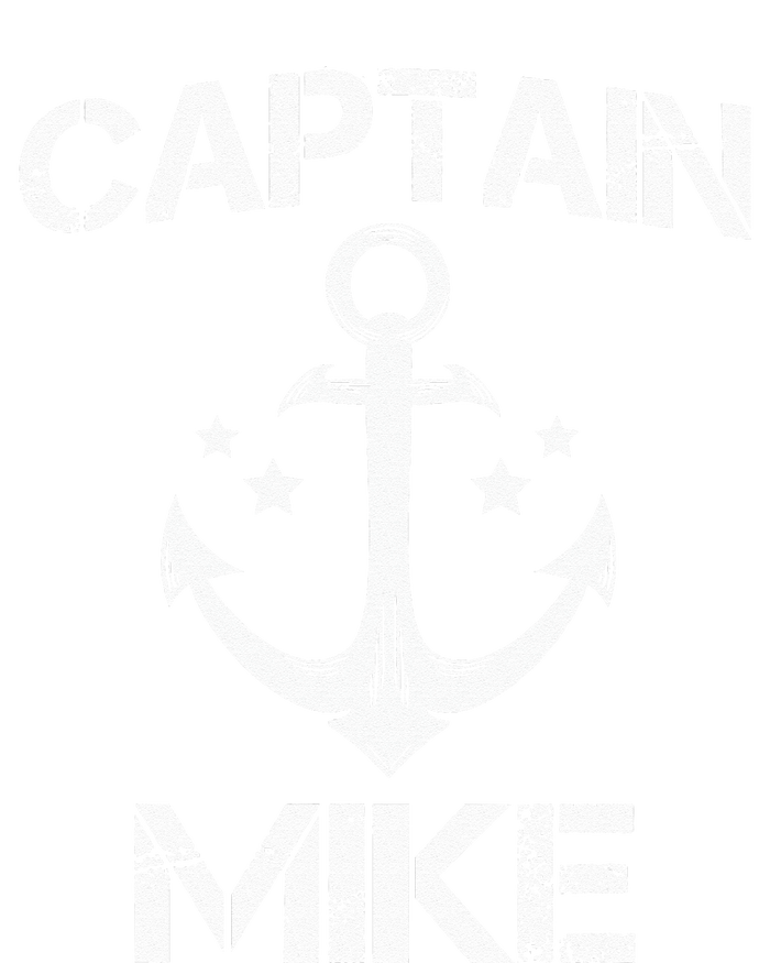 CAPTAIN MIKE Funny Birthday Personalized Name Boat Gift Women's Crop Top Tee